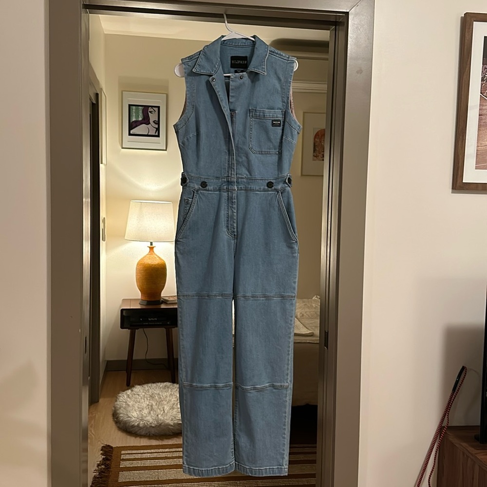 ONLY WORN ONCE- Wildfang denim jumpsuit Size S-fits like size 8